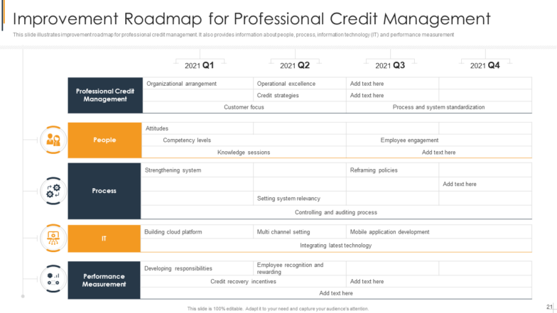 Improvement Roadmap for Professional Credit Management