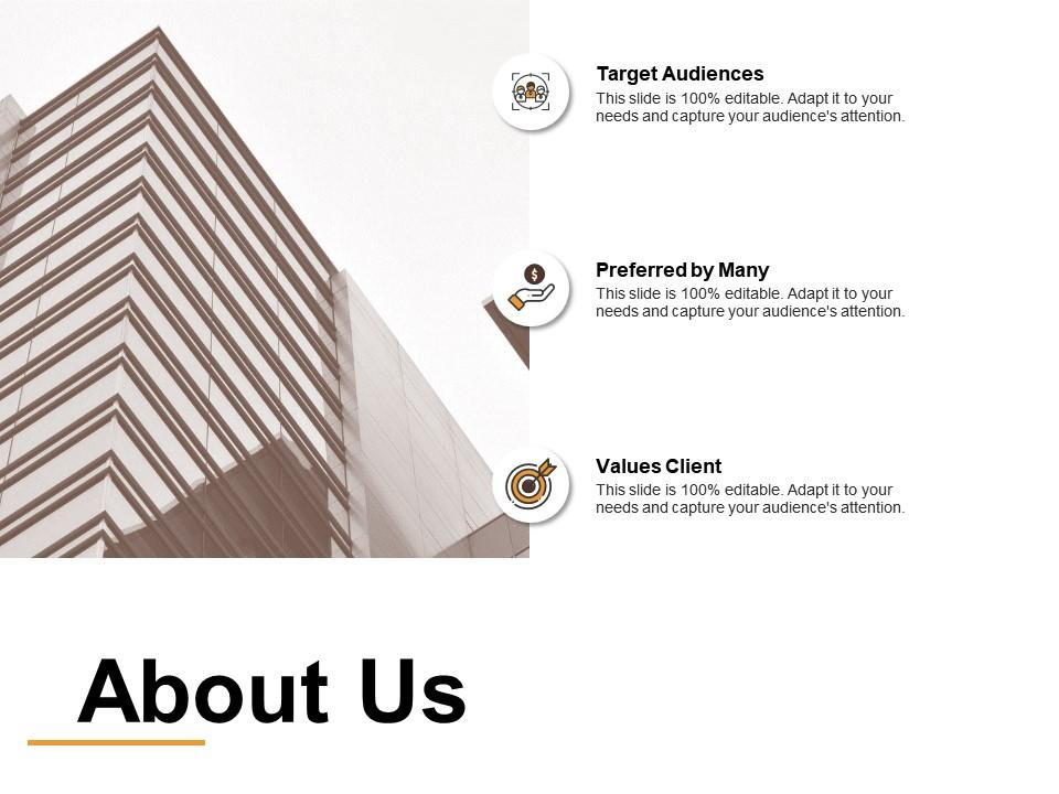 About Us for Management PPT Layout