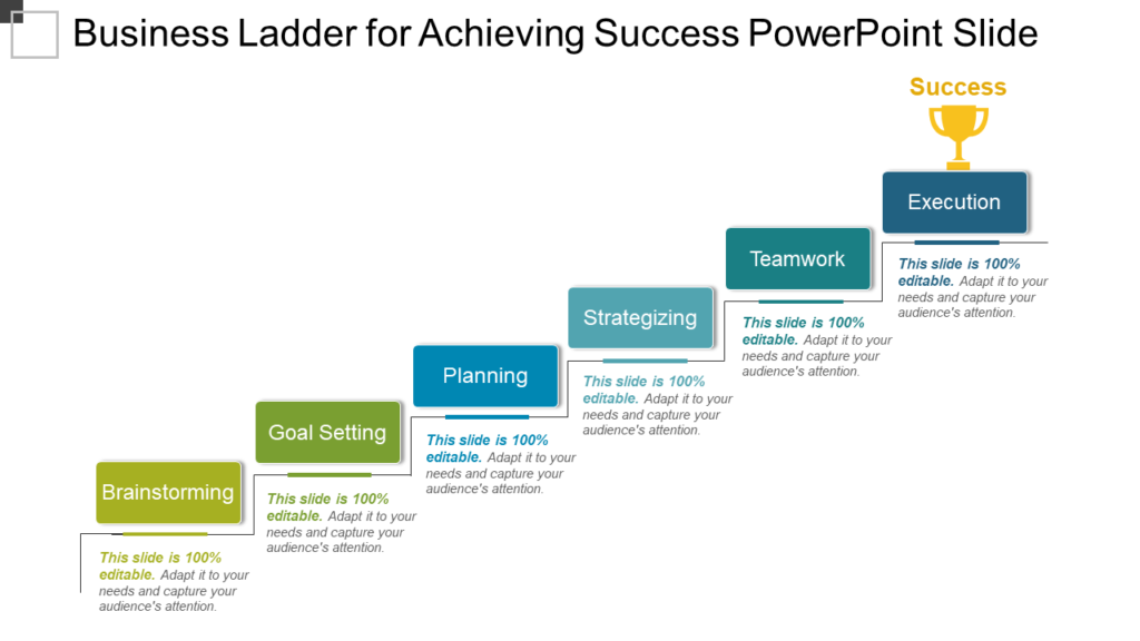 Business Ladder PowerPoint Graphic