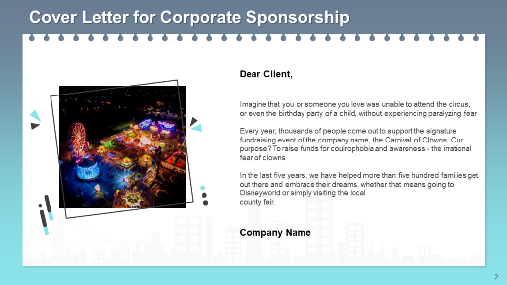 Cover Letter for Corporate Sponsorship Template