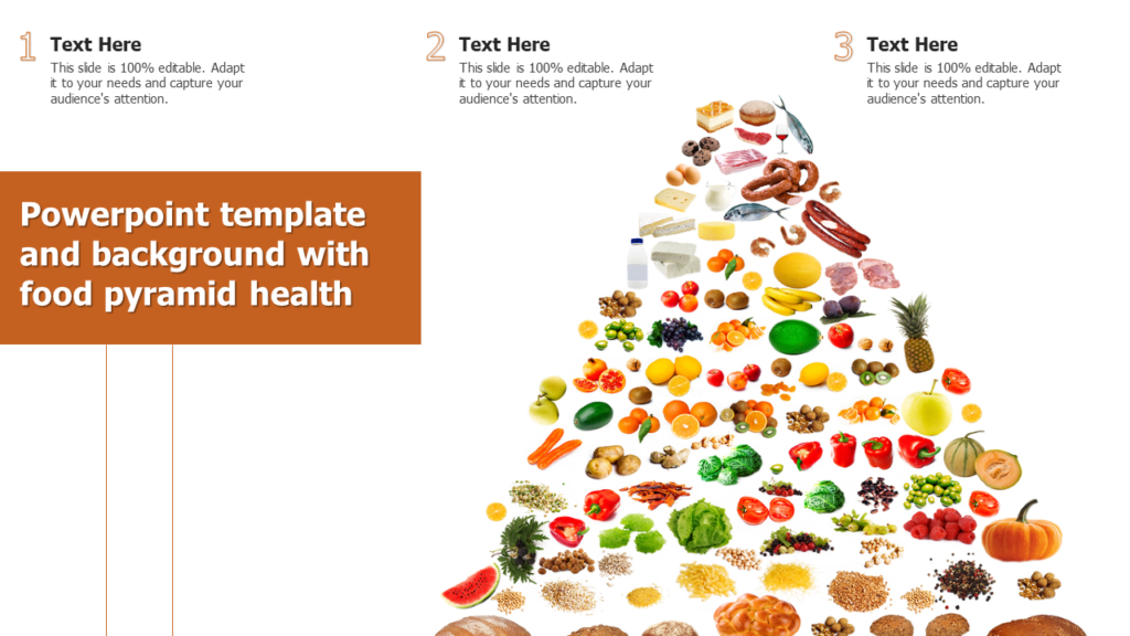 Food Pyramid with Transparent Background