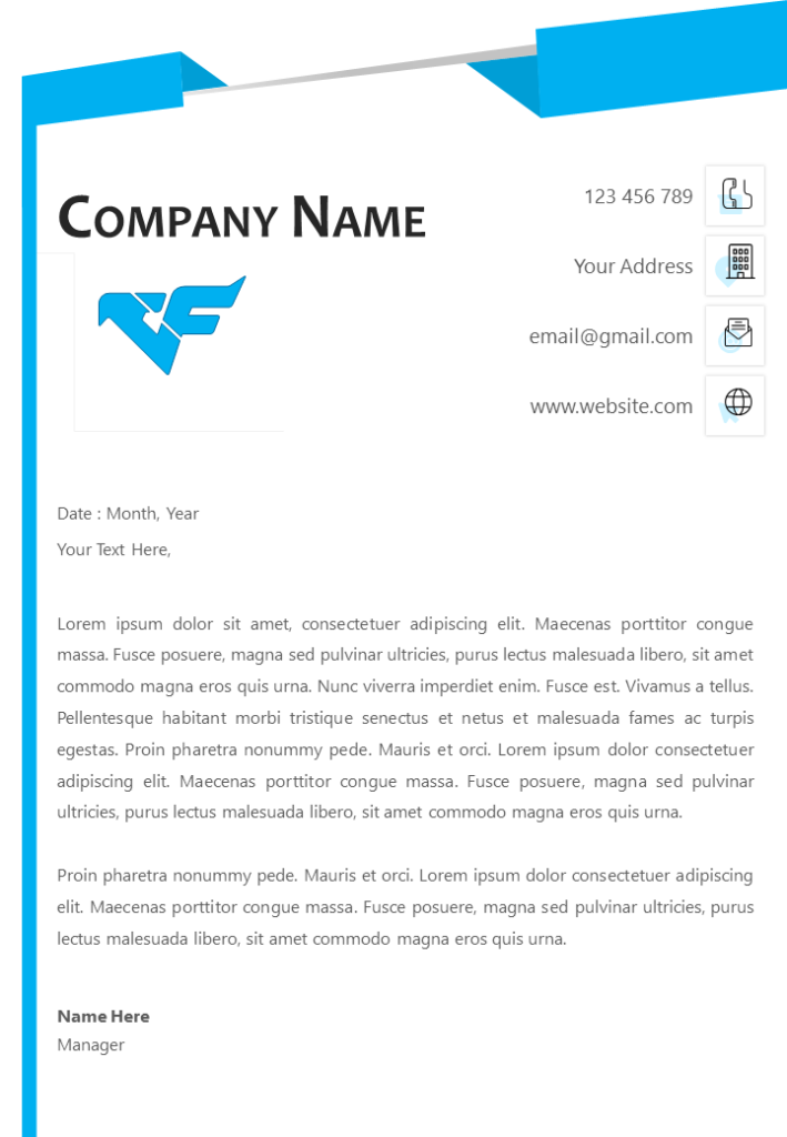 Marketing Company Letterhead
