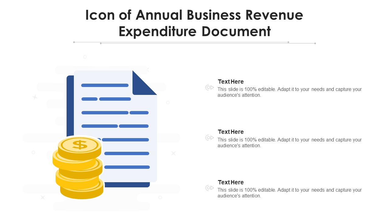 Annual Business Revenue Expenditure Document PPT Slide