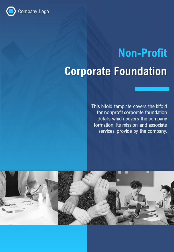 Bi fold non profit corporate foundation document report PPT PDF template