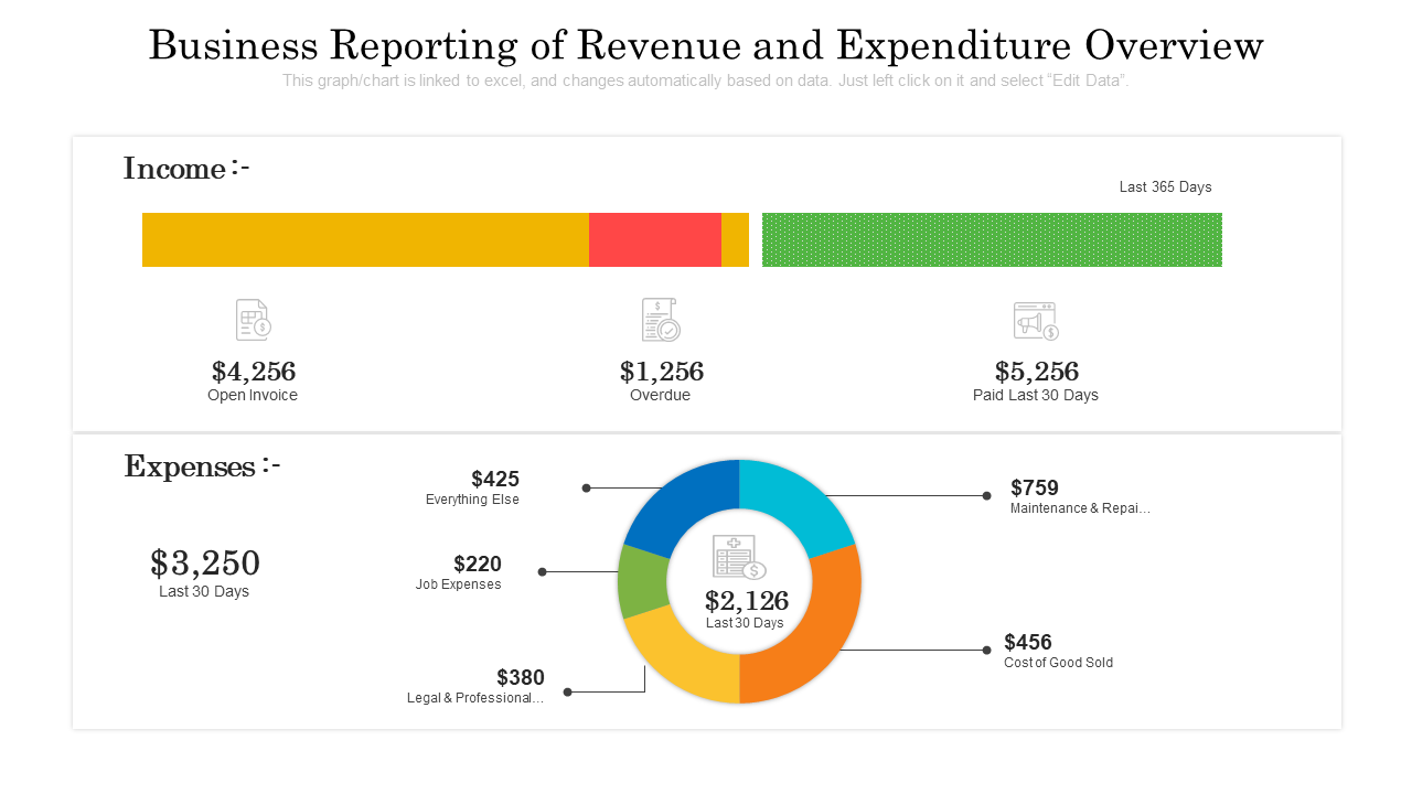 Business Reporting of Revenue Expenditure PPT Slide