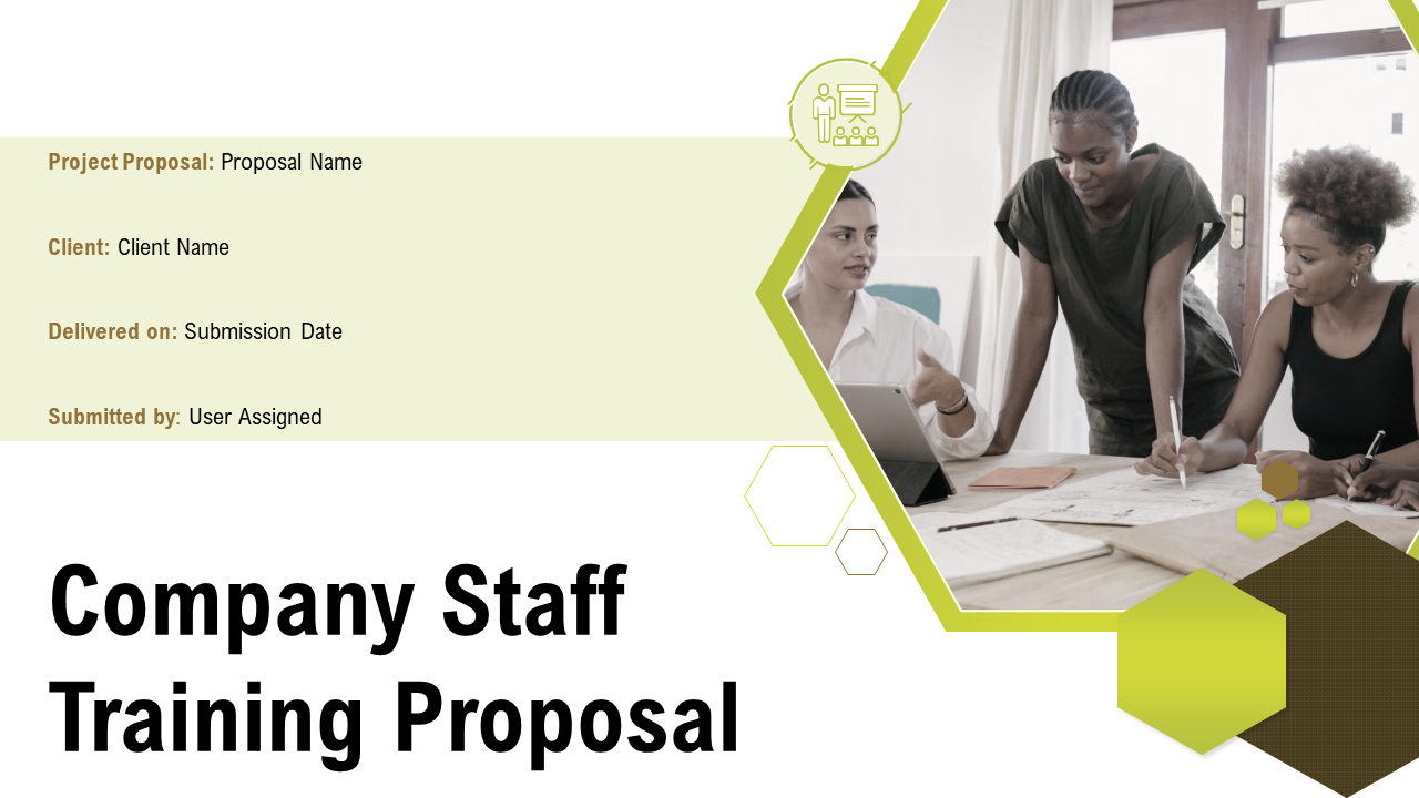 Company staff training proposal PowerPoint presentation slides