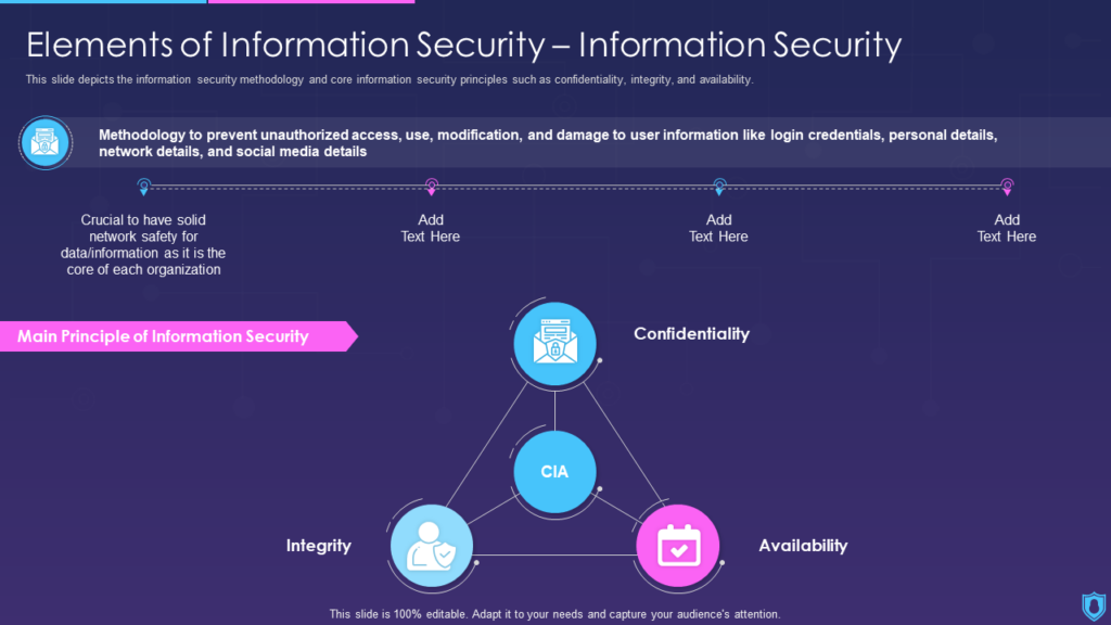 Elements of Information Security PPT Graphic