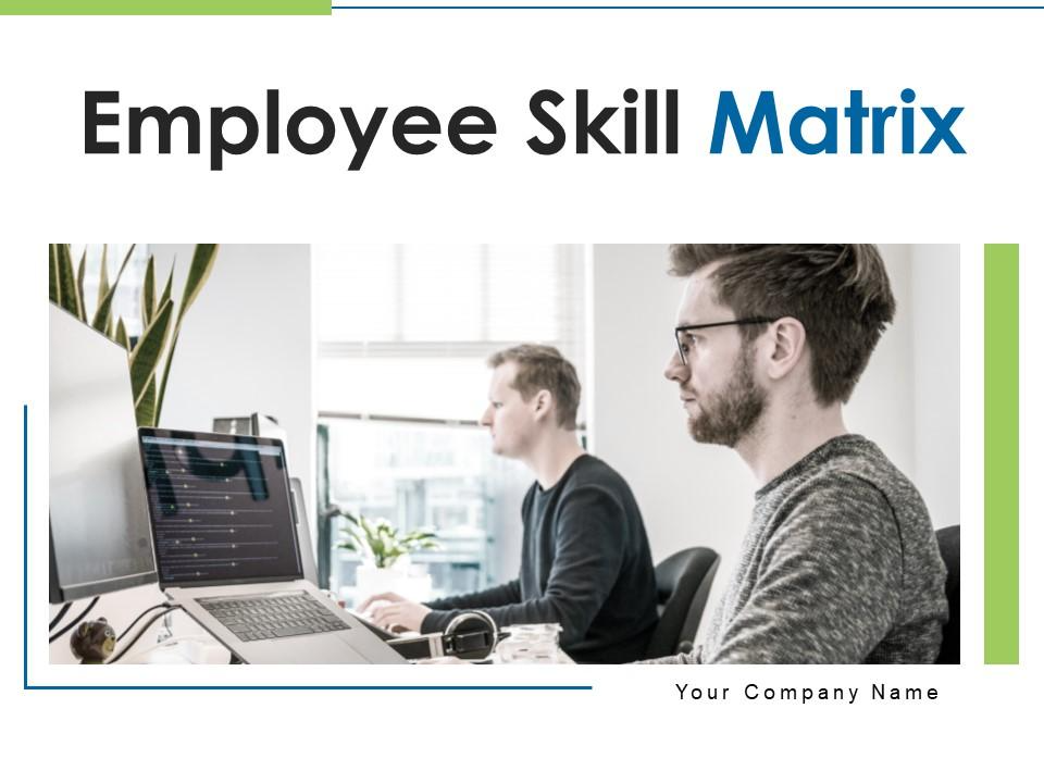 Employee Skills Training Matrix Powerpoint Slide