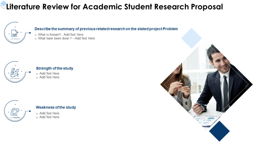 how to add literature review in presentation