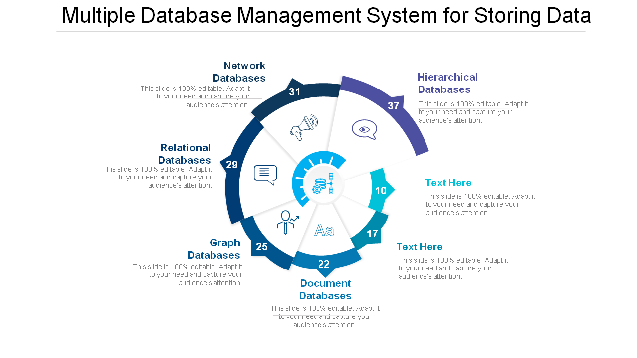 Multiple Database Management System for Storing Data