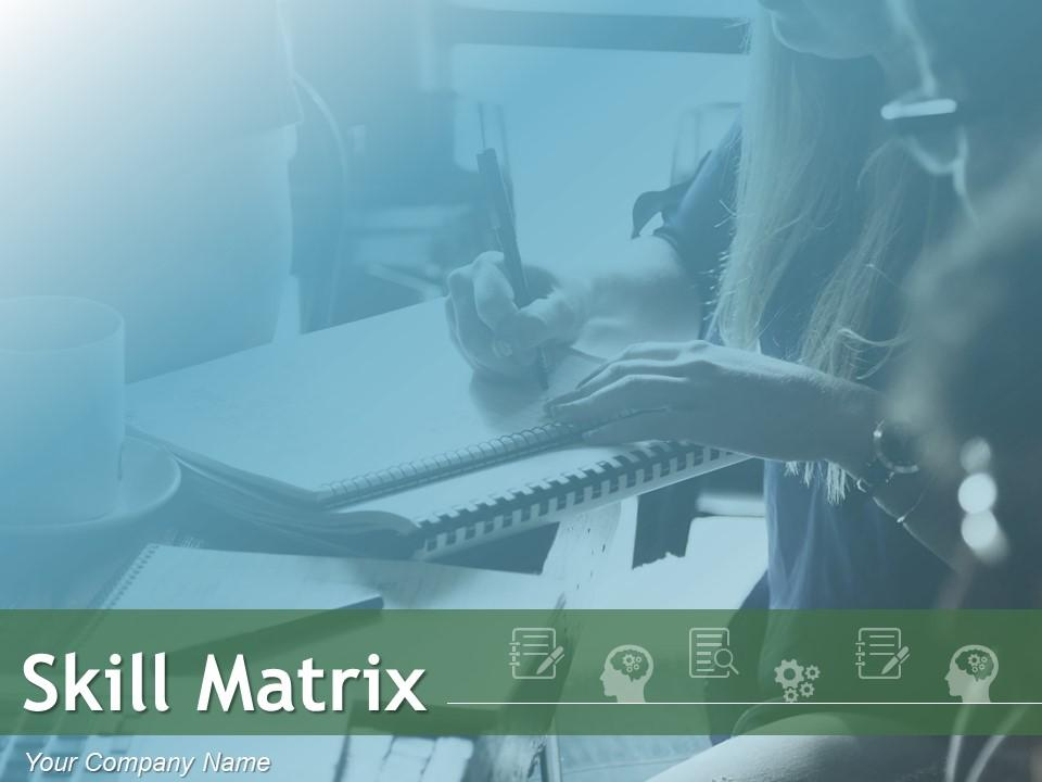 Skills Training Matrix PowerPoint Layout