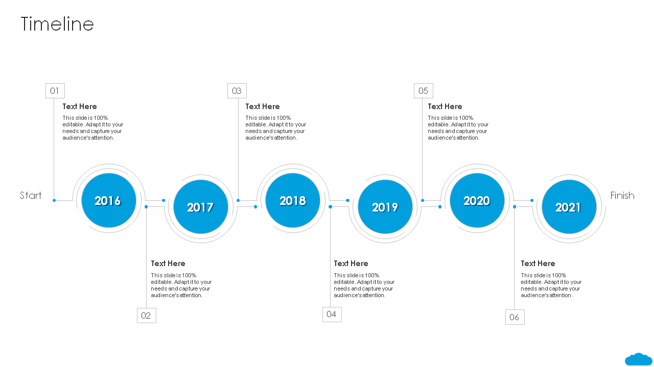 Salesforce Timeline PPT Design