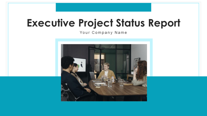 Executive project status report PPT Template