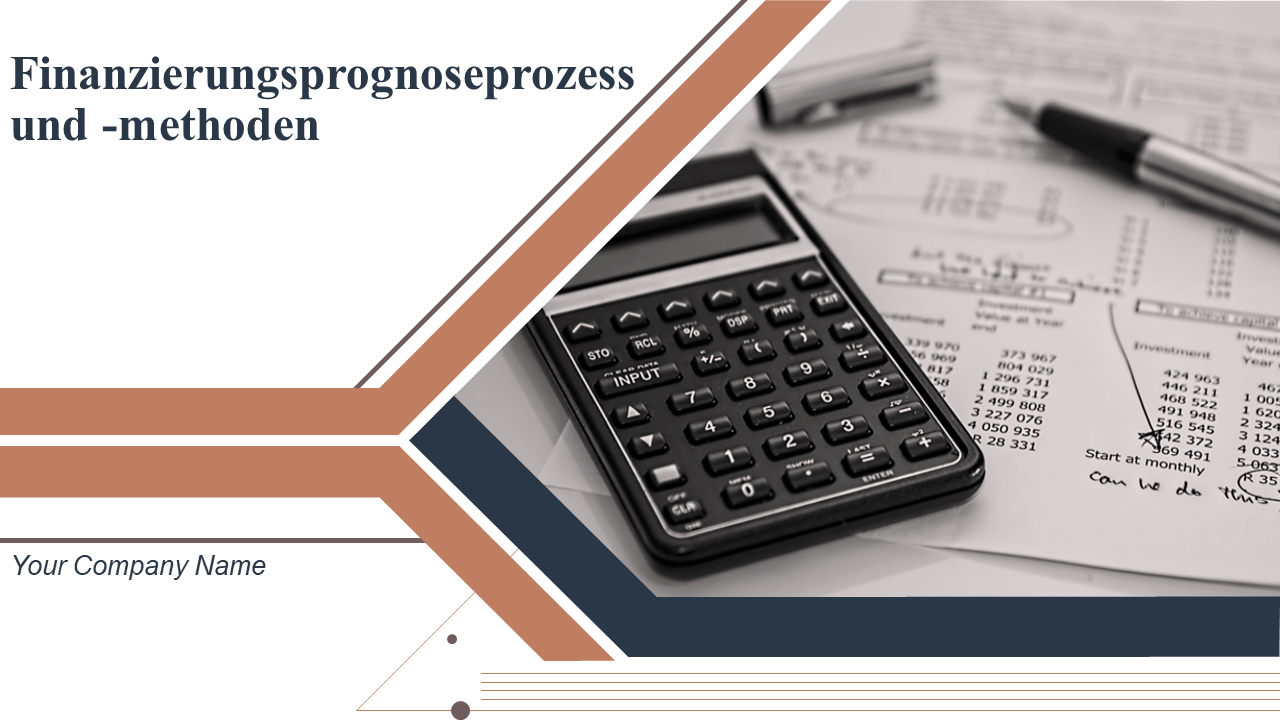 Finanzierungsprognoseprozess und -methoden Powerpoint-Präsentationsfolien