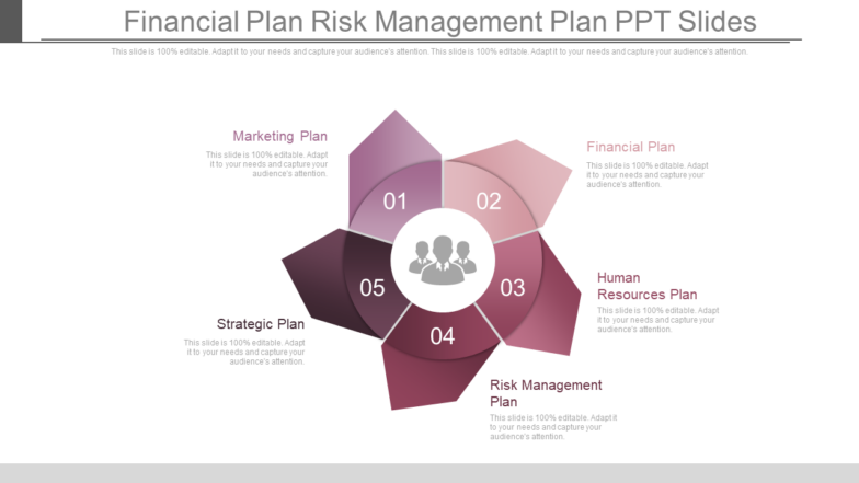 Financial plan risk management plan ppt slides