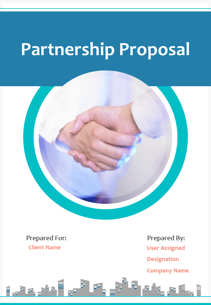 A4 partnership proposal template