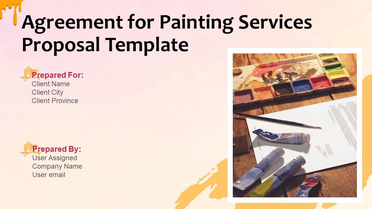Agreement for Painting Services Proposal Template PowerPoint Presentation Slides Agreement for Painting Services Proposal Template PowerPoint Presentation Slides