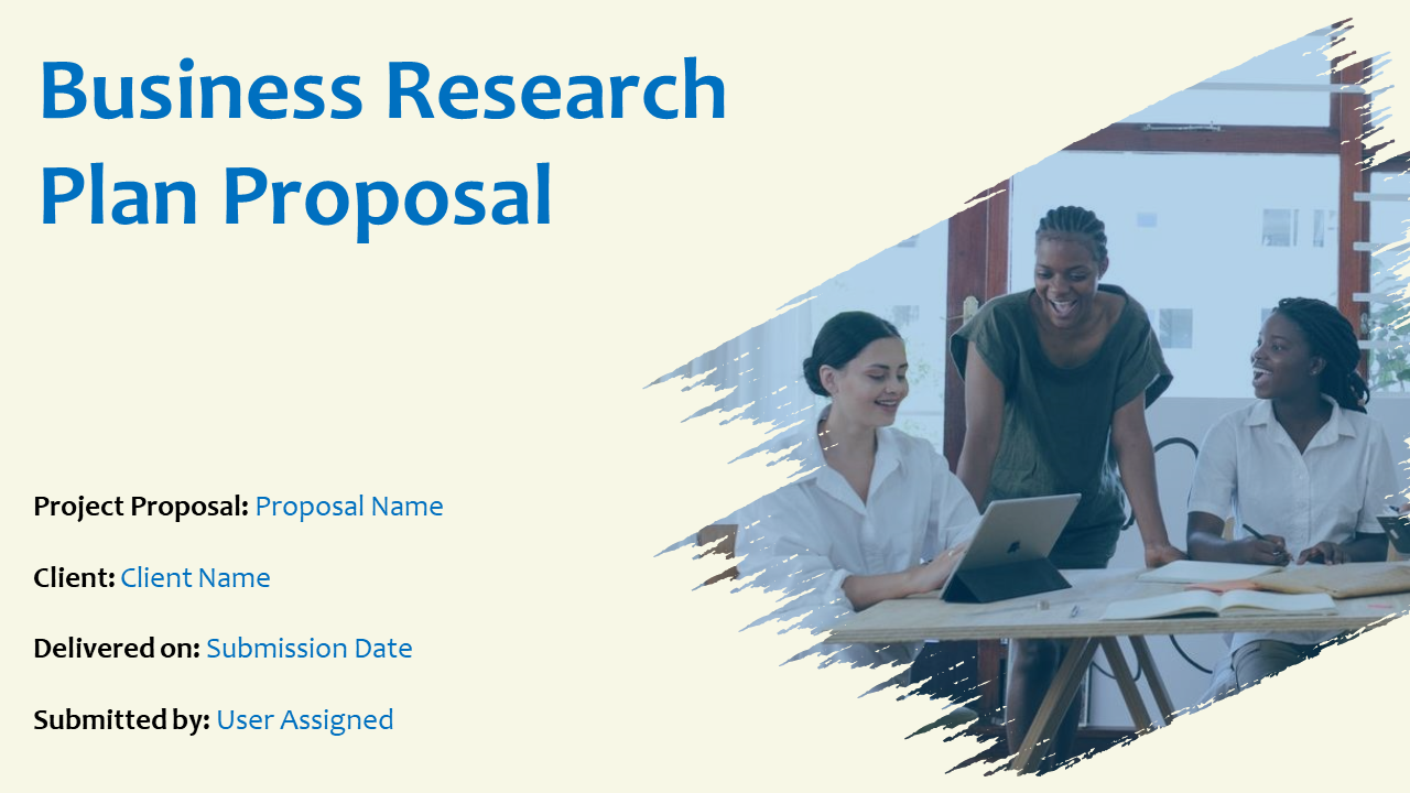 Business Research Plan Proposal PowerPoint Presentation