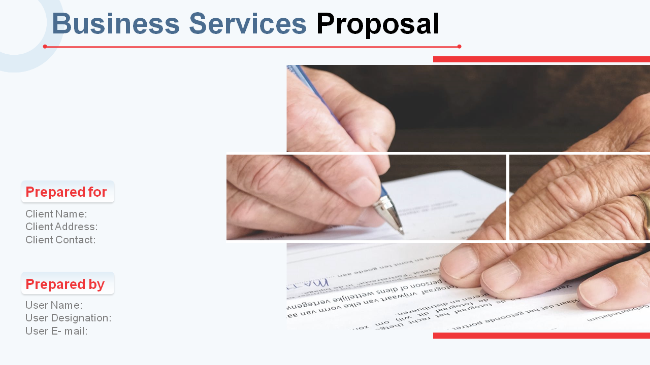 Business Services Proposal PPT Design