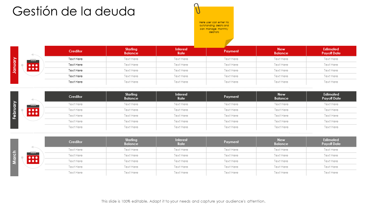Descarga de PPT de gesti&oacute;n de deuda de gesti&oacute;n corporativa