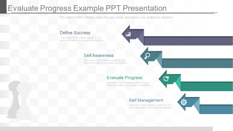 Evaluate Progress Example PPT Presentation for Project Management