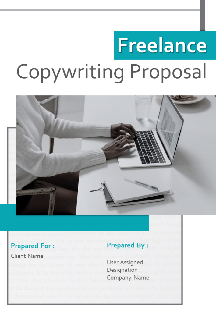 Freelance Copywriting Proposal Sample