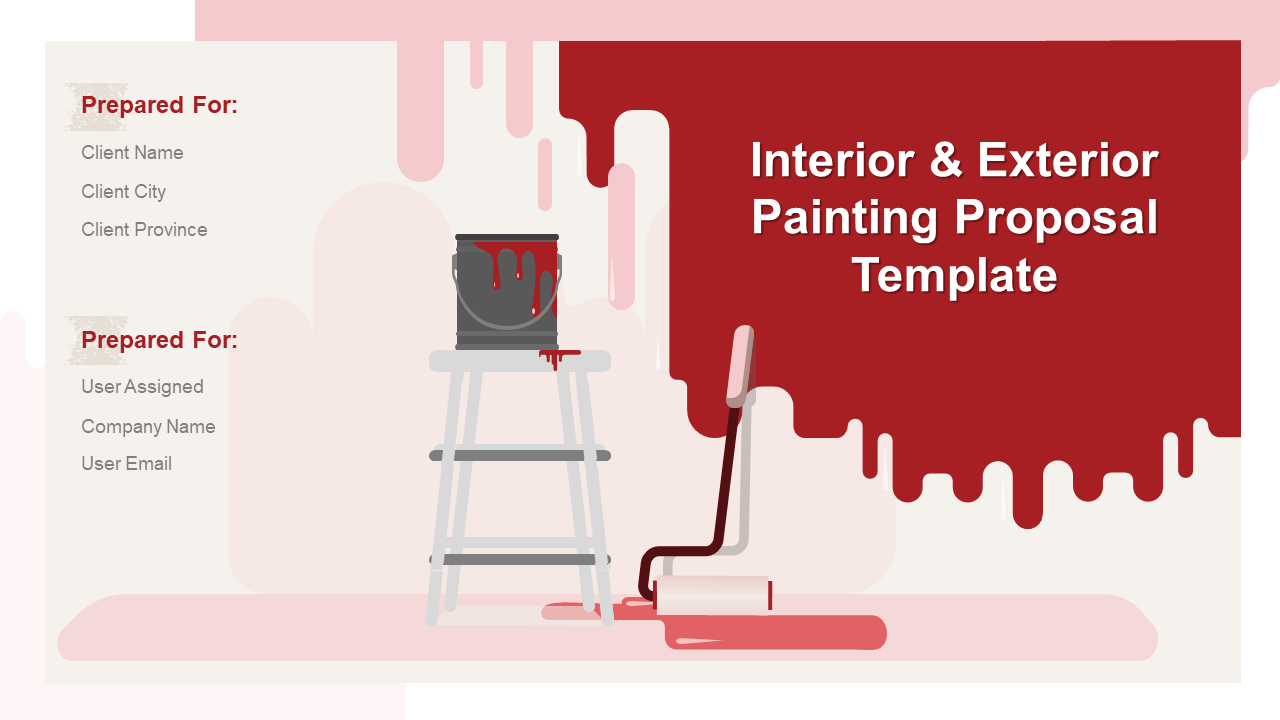 Interior and Exterior Painting Proposal Template PowerPoint Presentation Slides