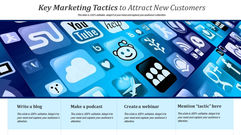 Key Marketing Tactics to Attract New Customers Template
