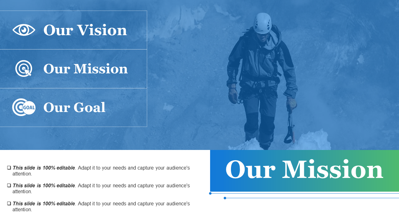 Our mission PowerPoint slides templates