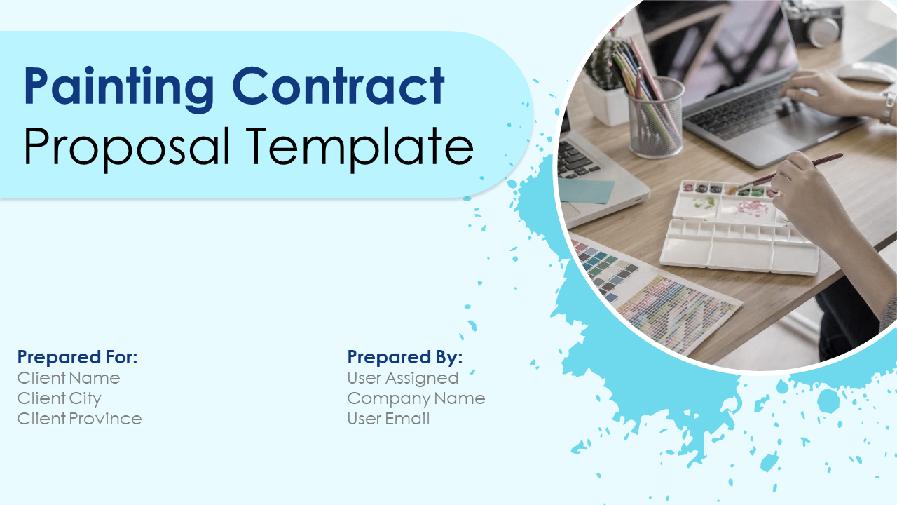 Painting Contract Proposal Template PowerPoint Presentation Slides