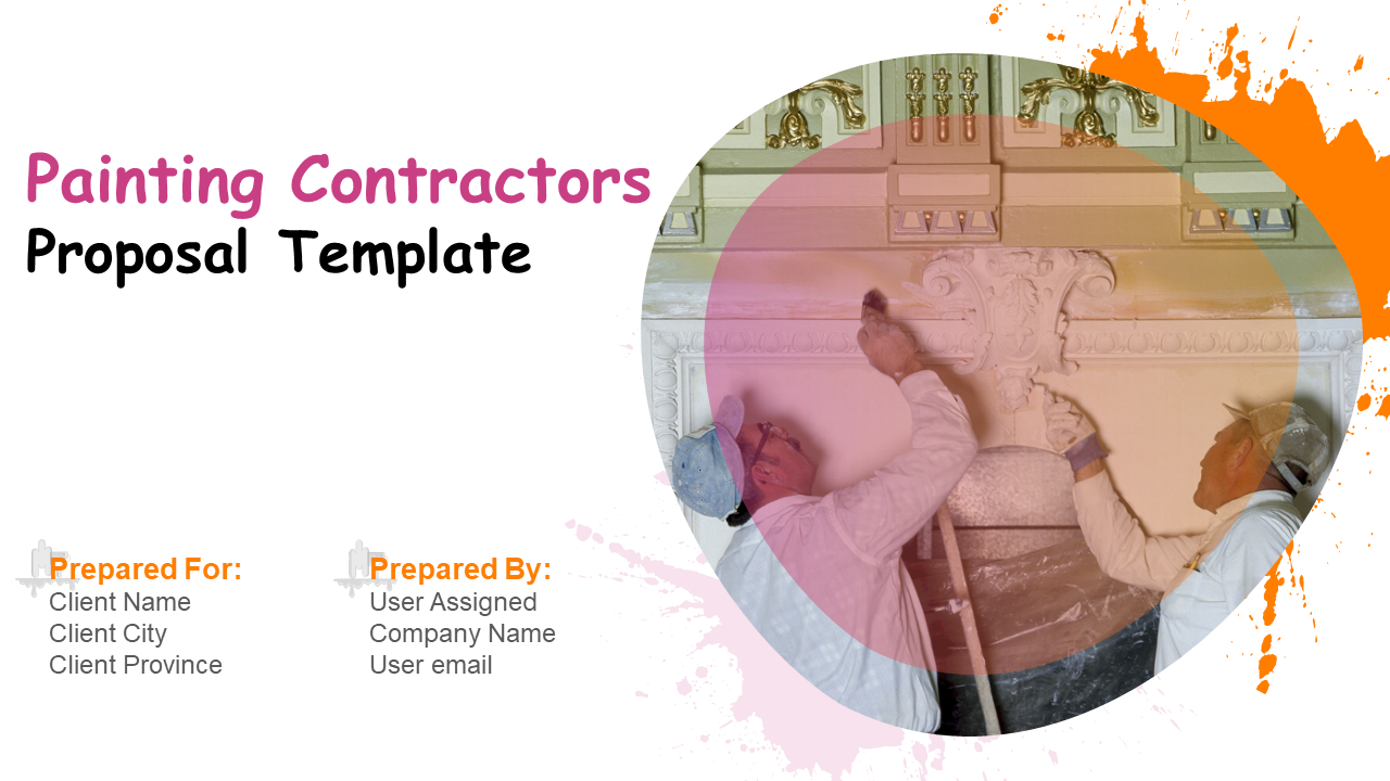 Painting contractors proposal template PowerPoint presentation slides
