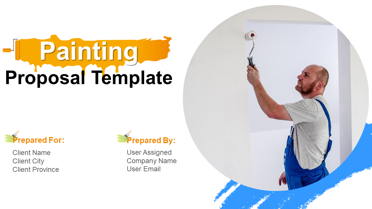 Painting proposal template PowerPoint presentation slides