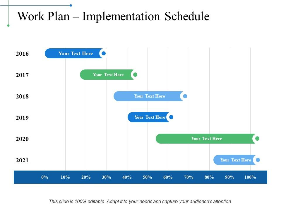 Plan Implementation Work Schedule PPT Template