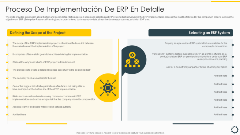 Proceso de implementación de ERP en detalle