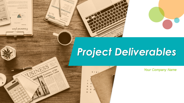 Project Deliverables PPT Template for Project Management Checklist