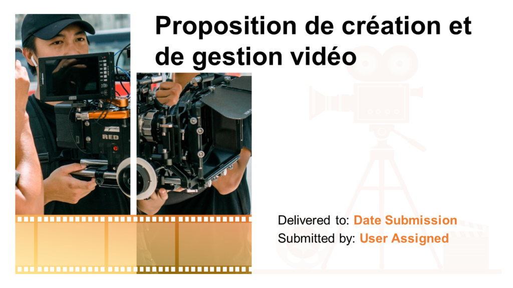 Proposition de création et de gestion vidéo