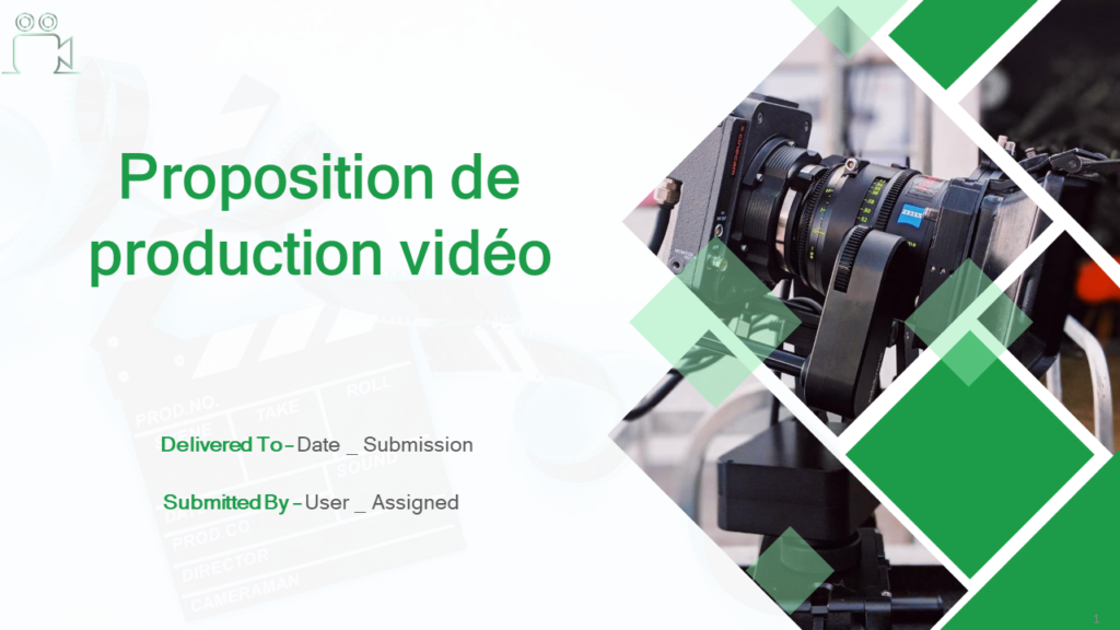 Proposition de production vidéo