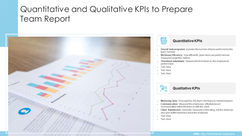 Qualitative and Quantitative KPIs to Prepare Report