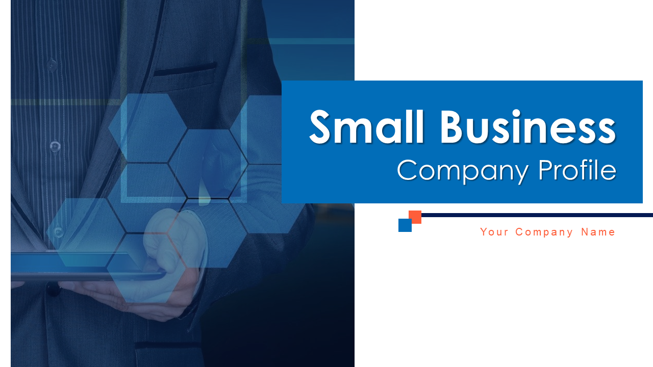 Cover Slide of Small Business Company Profile 