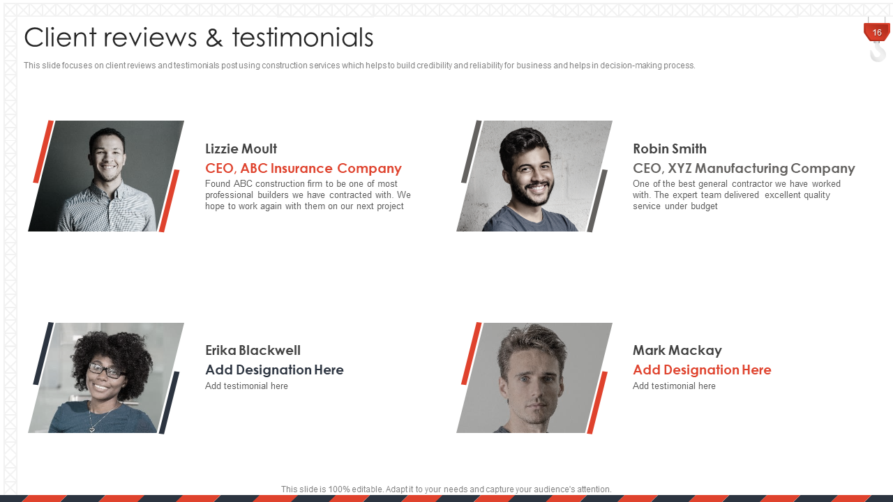 Slide 9: Client Reviews & Testimonials