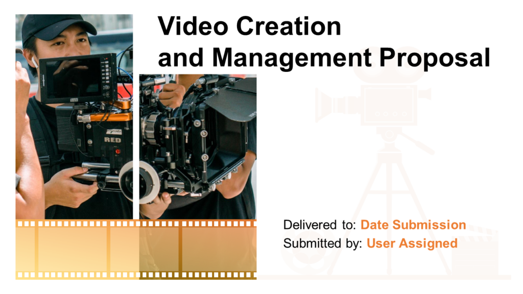 Video Creation and Management Proposal Template
