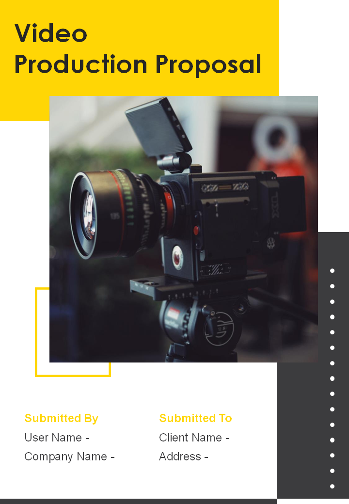 Video Production Proposal Design