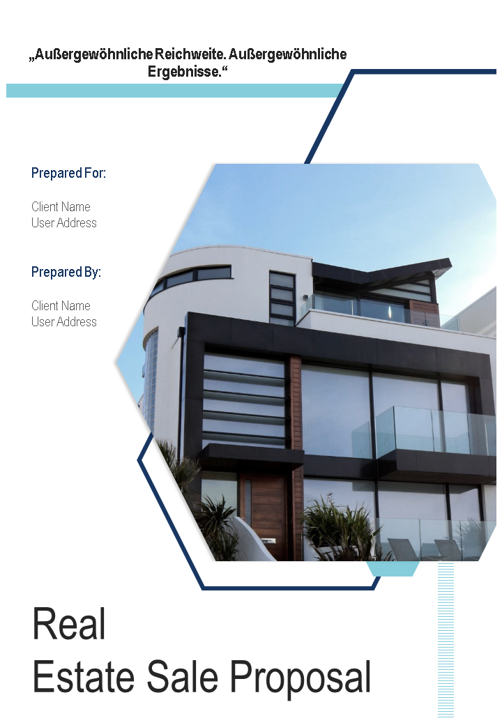 PowerPoint-Vorlage für Immobilienverkaufsvorschläge