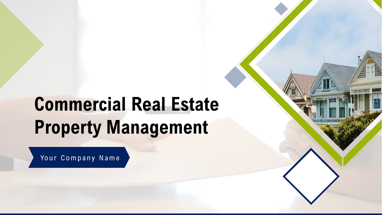 commercial real estate property management powerpoint presentation slides wd