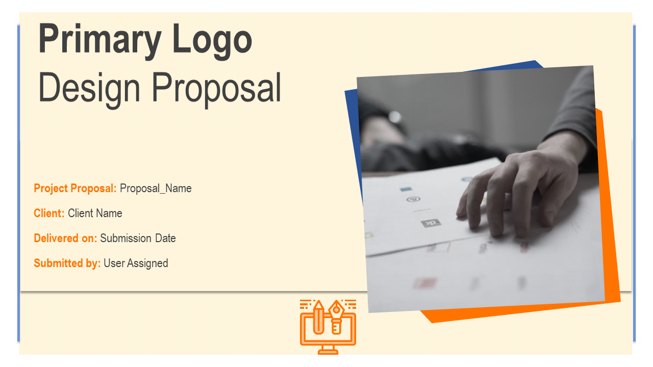primary logo design proposal powerpoint presentation slides wd