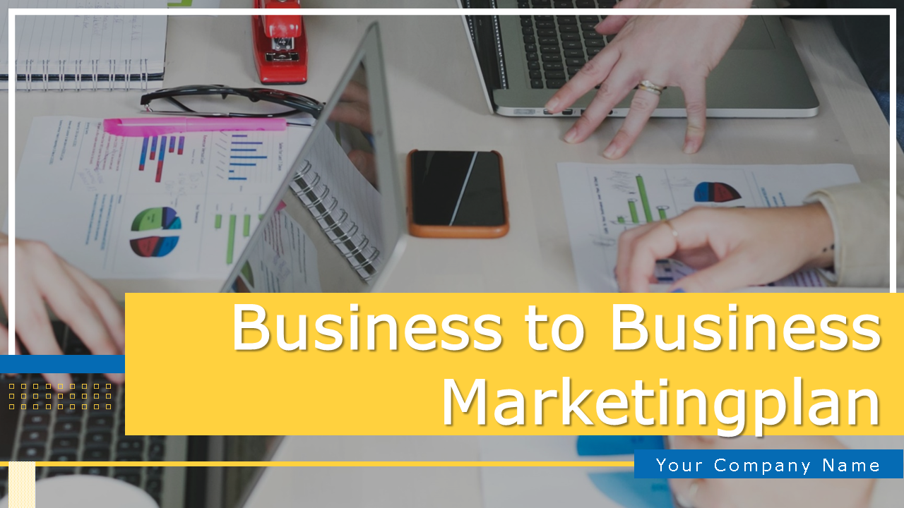 Business-to-Business-Marketingplan Powerpoint-Präsentationsfolien wd 