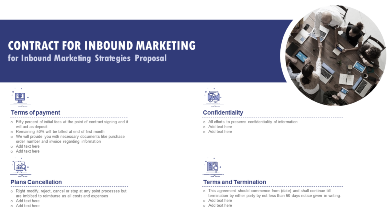 Contract for Inbound Marketing PPT Template