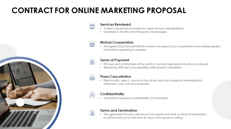 Contract for Online Marketing Template