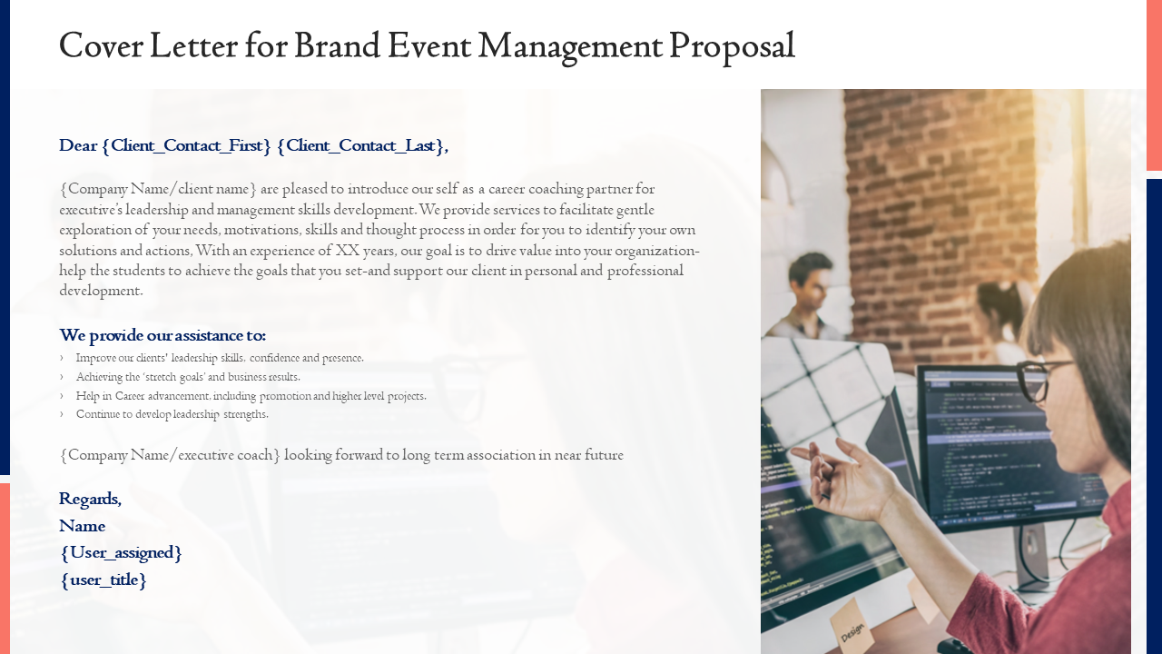 Cover Letter for Brand Event Management Proposal