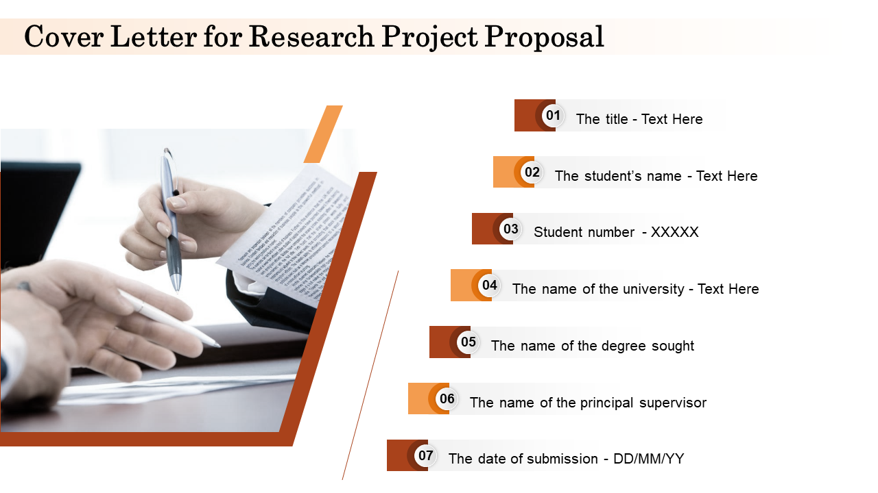 Cover Letter for Research Project Proposal